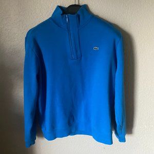 Lacoste - Blue Offset Quarter-Zip